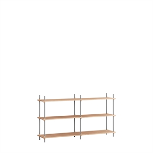 Moebe Plank S.85.2.B Eiken/Roestvrij Staal