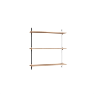 Moebe Wandplank WS.85.1 Eiken/RVS