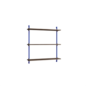 Moebe Standaard Wandplank Gerookt Eiken/diepblauw