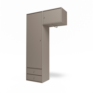 Montana Selection Kleding II Kledingkast met Kledingrek 141-Truffel