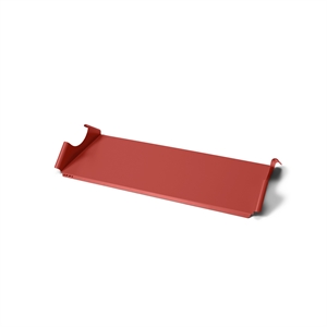 Pedestal Moon Tray Plank Brandend Rood