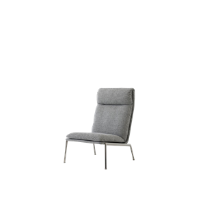 &Tradition Muno LN16 Fauteuil Met Hoge Rug Donker Chroom/Hallingdal 0126