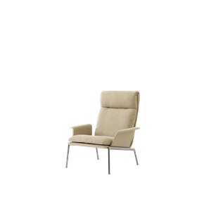 &Tradition Muno LN17 Fauteuil Met Armleuningen & Hoge Rug Donker Chroom/Klei 0007