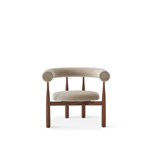 New Works Bukowski fauteuil notenhout/rust 23