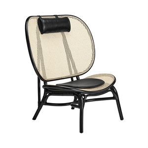 NORR11 Nomad Fauteuil Zwart/ Naturel