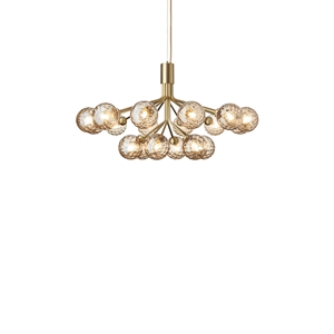 Nuura Apiales 18 kroonluchter geborsteld messing/optisch goud