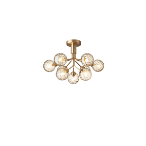 Nuura Apiales 9 Plafondlamp Geborsteld Messing/Optisch Goud