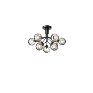 Nuura Apiales 9 Plafondlamp Satijn Zwart/ Optisch Rook