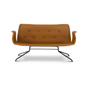 Bent Hansen Primum Sofa m. Armleuning Zwart/ Cognac