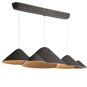 Loom Design Panorama Hanglamp Groot Zwart/ Grijs