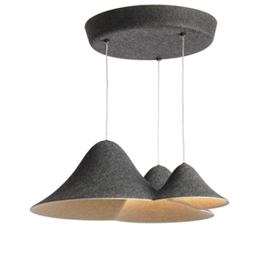 Loom Design Panorama Hanglamp Klein Zwart/ Grijs