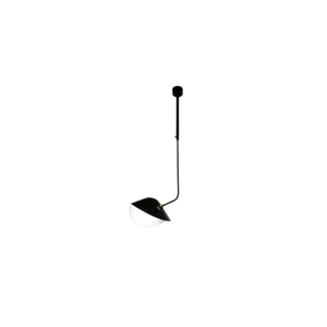 Serge Mouille Bibliothèque Gebogen Plafondlamp Zwart