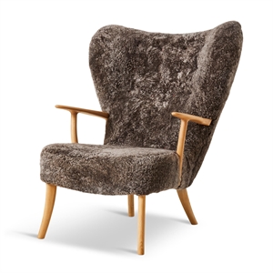 Warme Nordic Pragh Fauteuil Schapenvacht Drake/natuurlijk Geolied Eiken