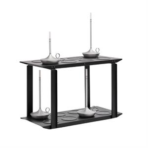 Graypants Wick PRO draagbare lamp met draadloos oplaadstation, 16 inch, Zwart.