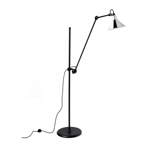 Lampe Gras N215 Vloerlamp Met Zwart & Chroom