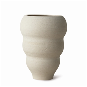 Ro Collectie Handgestemde Gebogen Vaas Nr. 60 Vanille
