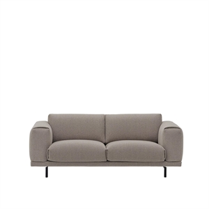 Muuto Rest 2-Persoonsbank Haard 6/ Zwart