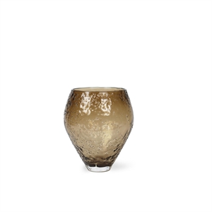 Ro Collectie Gebroken Glazen Vaas Medium Sepia Bruin