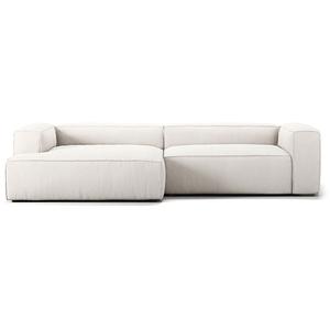Decotique Grand 3-zitsbank Chaise Longue links Stoom/ Wit
