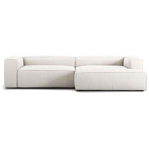 Decotique Grand 3-zitsbank Chaise Longue rechts Stoom/ Wit