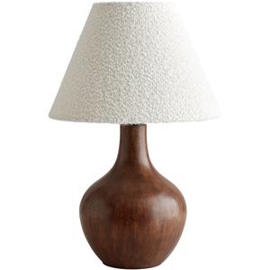 Decotique Massieve Tafellamp Donker Eiken