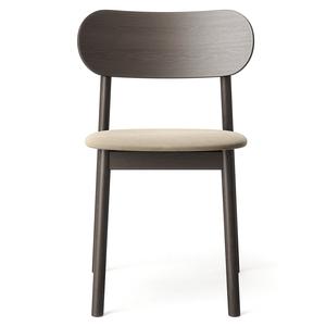 Decotique Elephant eetkamerstoel donker eiken/ Beige fluweel