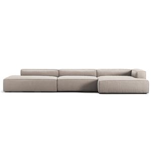 Decotique Grand 5-zitsbank open einde links zandkleurig/ Beige