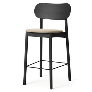 Decotique Elephant Barkruk Zwart/Beige Fluweel