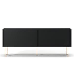 Decotique Vogue TV-meubel met poten 136 Antraciet/ Messing