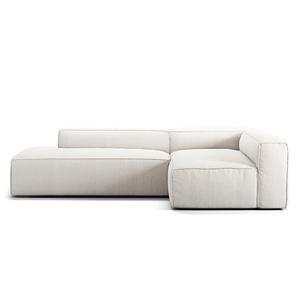 Decotique Grand 3-zits loungebank open einde links stoom/ Wit