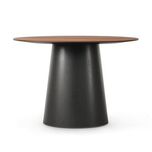 Decotique Social Eettafel 150 Walnoot/ Zwart/ Eiken
