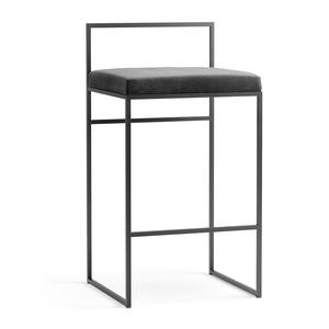 Department Barkruk met Rugleuning 80 cm Zwart/ Pacific White