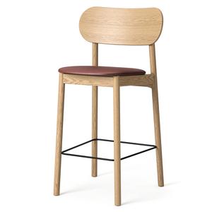 Decotique Elephant barkruk, natuurlijk eiken/bruin leer