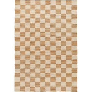 Decotique Schaakkleed 180x270 Gebroken wit/Natuurlijke Jute