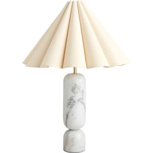 Decotique Lauren Tafellamp Wit/ Naturel