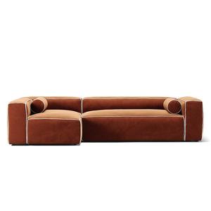 Decotique Grand Hue 4-zitsbank Divan links Moonwhite/ Koperen