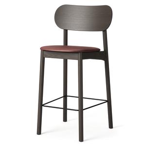 Decotique Elephant barkruk donker eiken/bruin leer