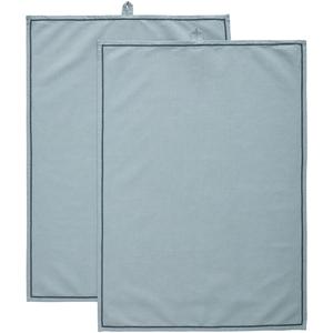 Decotique Sienna Keukendoek 50x70 Set van 2 Dusty Blue