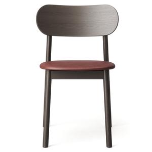 Decotique Elephant eetkamerstoel donker eiken/bruin leer
