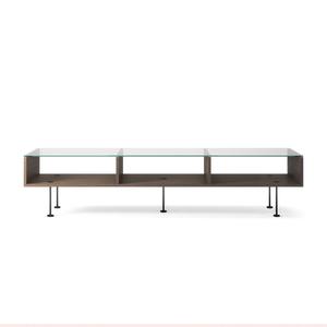 Decotique Vogue salontafel 45x165 donker eiken/ Zwart