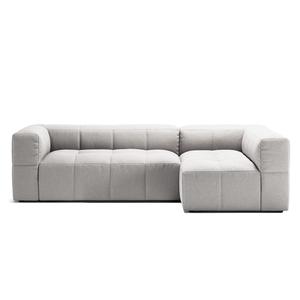 Decotique Mure 3-zitsbank met divan rechts Moonwhite
