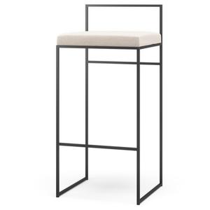 Afdeling Buitenbarkruk met Rugleuning 90 cm Flanel