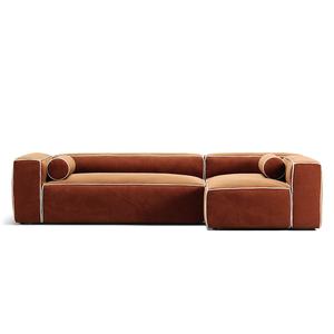 Decotique Grand Hue 4-zitsbank Divan rechts Moonwhite/ Koperen
