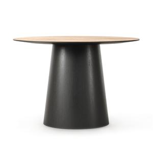 Decotique Social Eettafel 220 Zwart/ Eiken/Naturel/Eiken