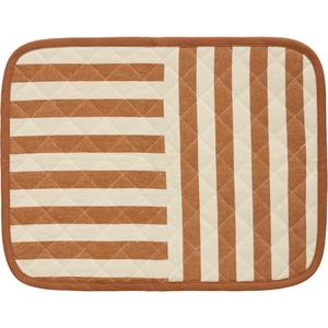 Decotique Block Stripe Placemat 35x45 Bruin