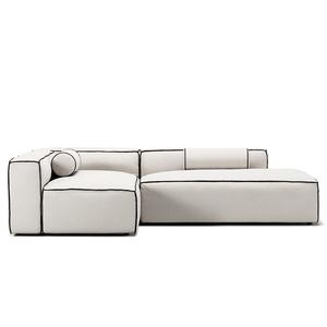 Decotique Grand Hue 3-zits loungebank open einde rechts stoom/ Wit/grafietgrijs