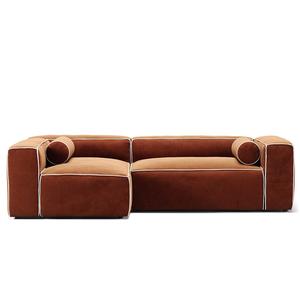 Decotique Grand Hue 3-zitsbank Divan links Moonwhite/ Koperen