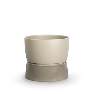 Ro Collection Two Tone Planter Pot Groot Dune Grey