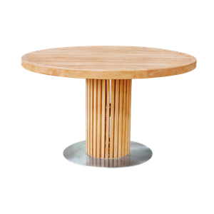 Sibast Furniture RIB Ronde Tuintafel Ø130 Teak