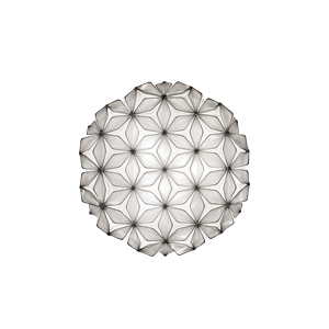 SLAMP C'Est La Vie wand-/ Plafondlamp Groot Zwart